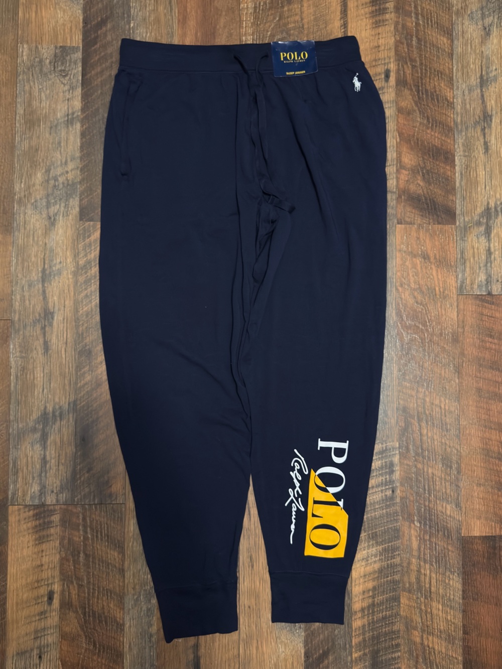 Polo Ralph Lauren Sleep Jogger Navy Logo Lounge Pants size large L NEW